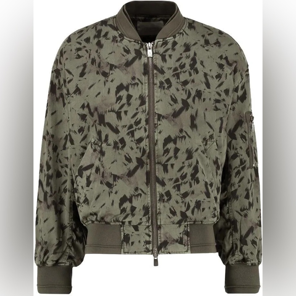 Eleven Paris LA Collection Jordan M Patterned Bomber Jacket